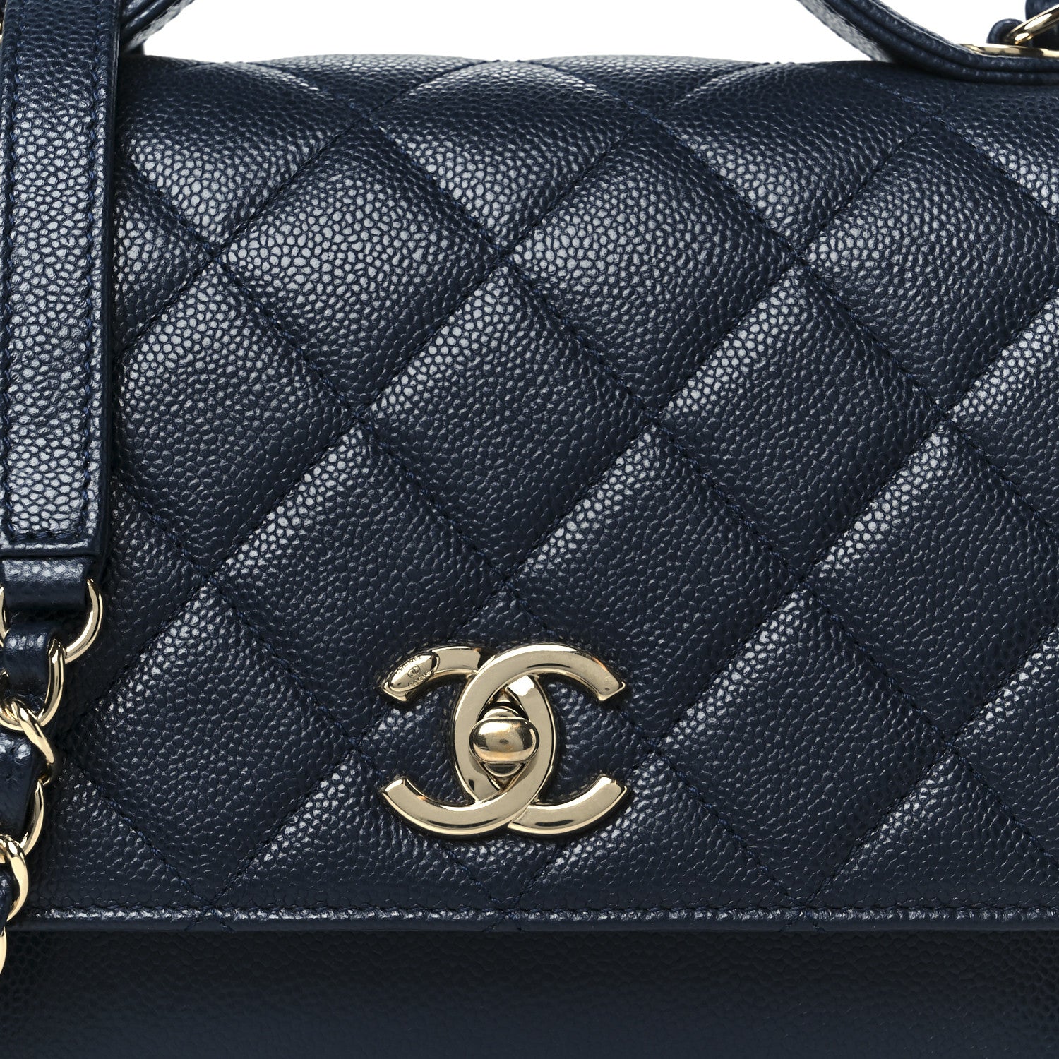 Chanel Caviar Quilted Medium Business Affinity Flap Navy 8 of 10