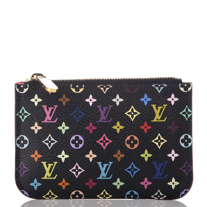 Louis Vuitton Monogram Multicolor Key Pouch Black Grenade 3 of 8