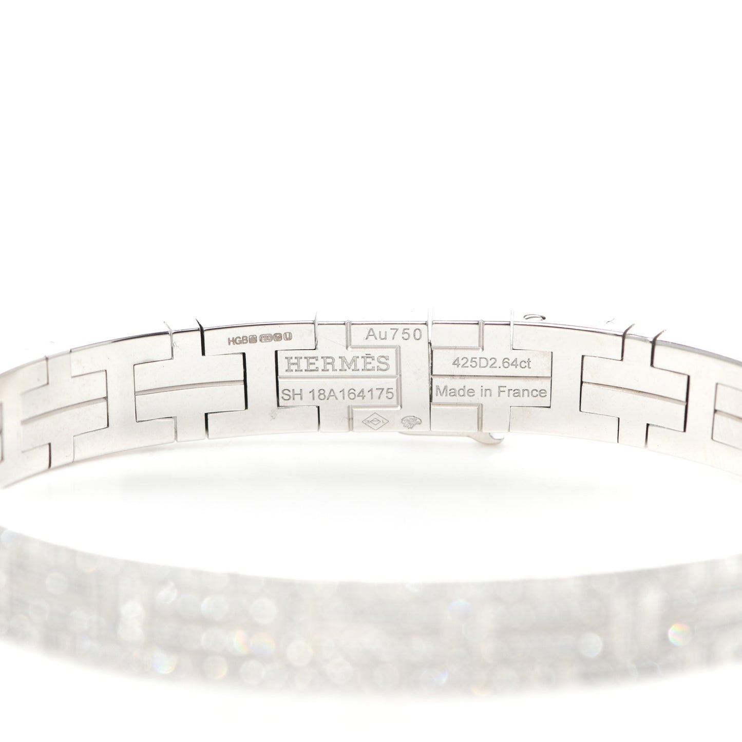 18K White Gold Diamond Kilim Bracelet SH