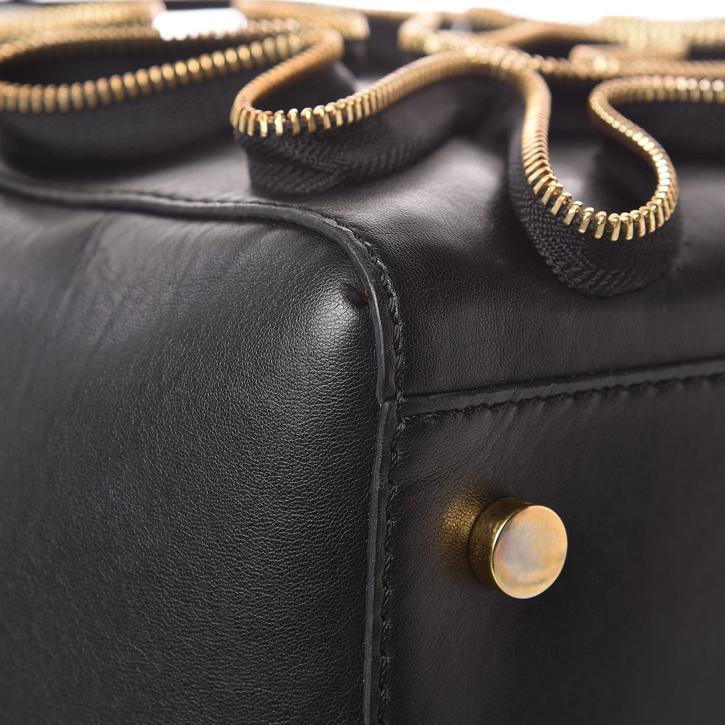 Eco Alter Nappa Cavendish Zipper Tote Black