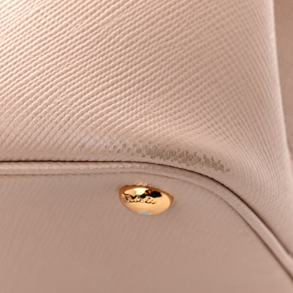 Prada Saffiano Cuir Medium Double Bag Cammeo Rosa 12 of 15