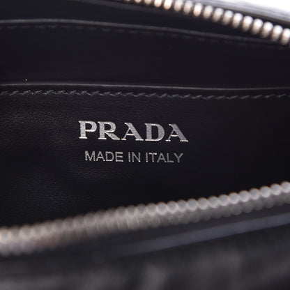Prada Soft Calfskin Diagramme Crossbody Bag Black 6 of 8