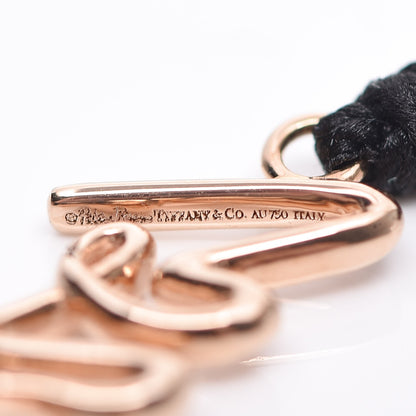 Tiffany 18K Rose Gold Paloma Picasso Grafitti Love Cord Bracelet 4 of 5