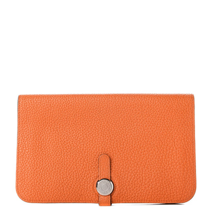 Hermes Togo Dogon Duo Wallet Orange 1 of 7