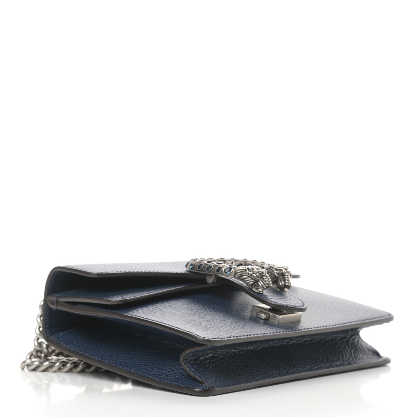 Dollar Calfskin Crystal Mini Dionysus Shoulder Bag Blue Agata Montana Sapphire