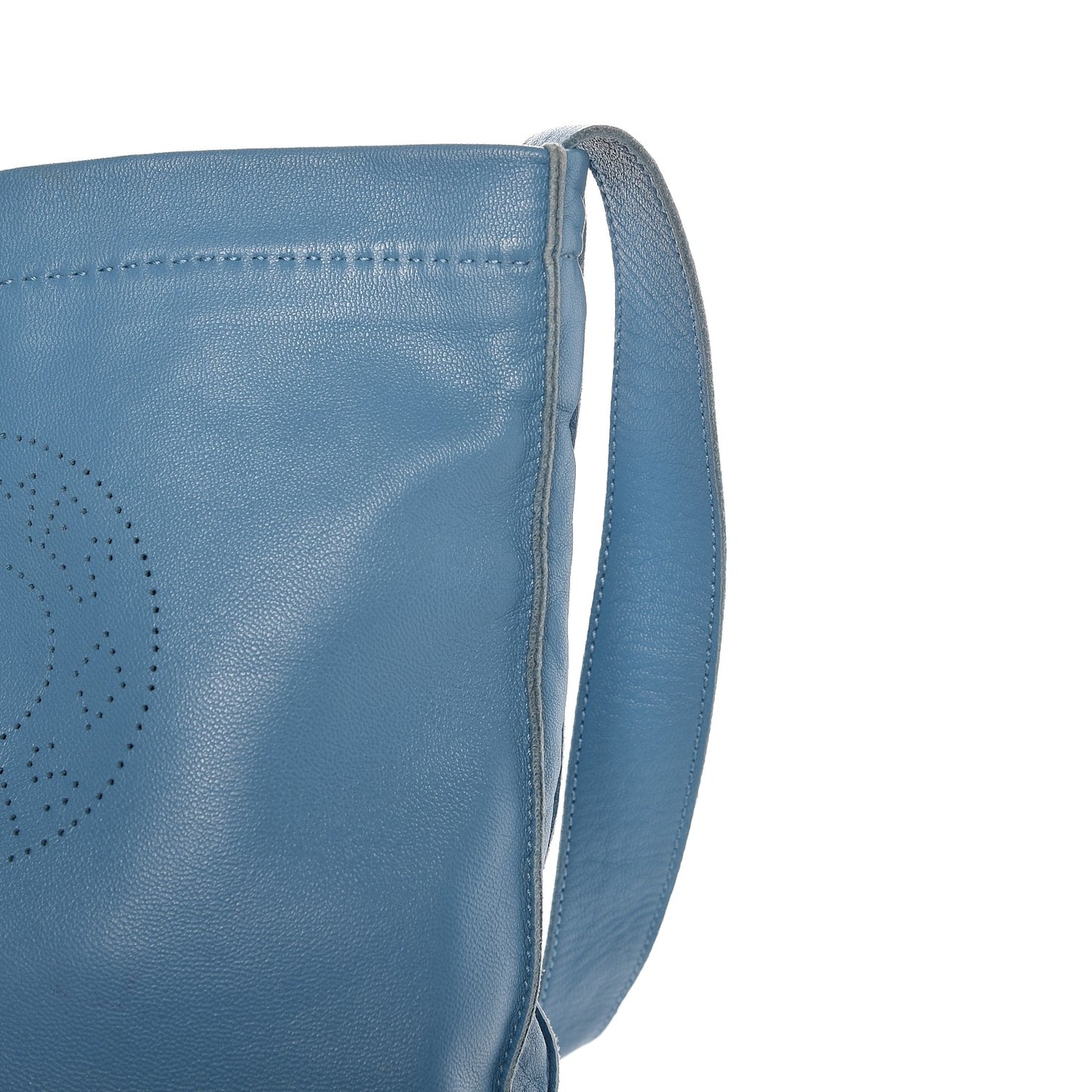 Lambskin Clou De Selle Pouch Blue Jean