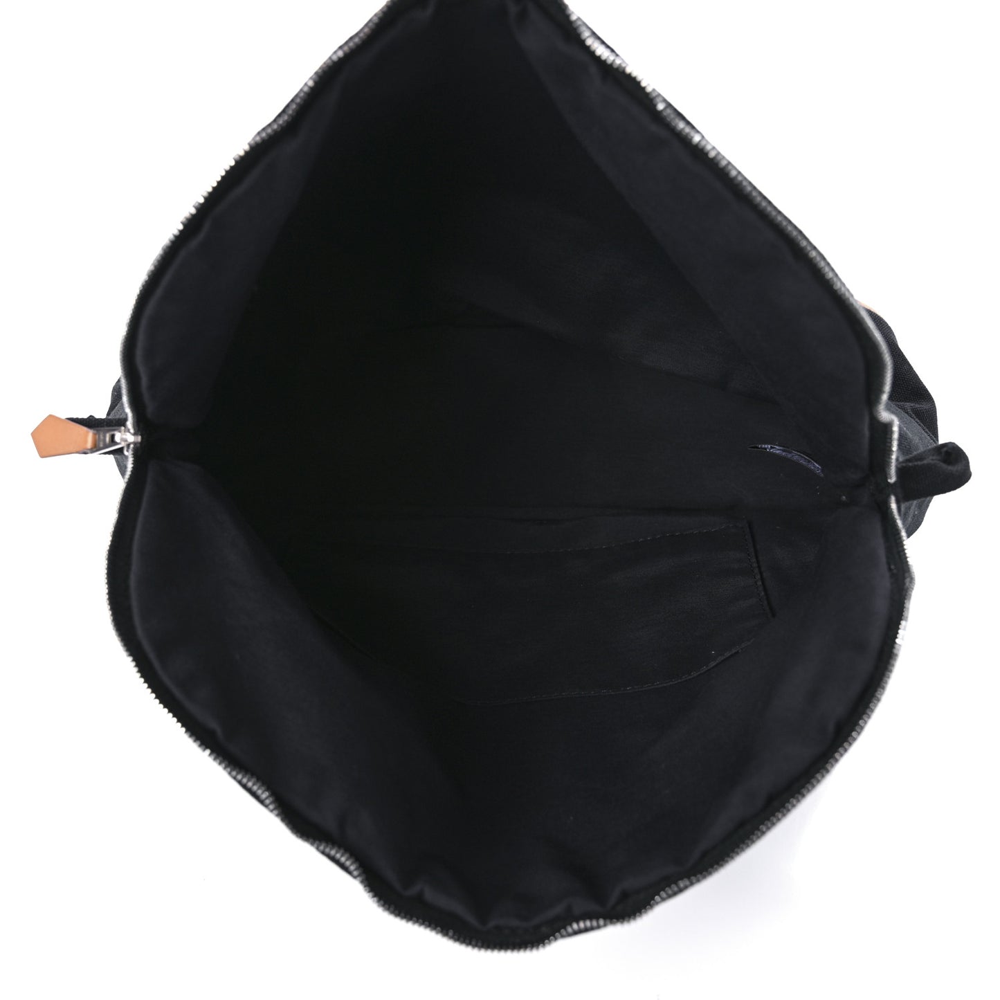 Cotton Canvas Bolide Travel Cosmetic Pouch Black