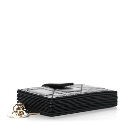 Christian Dior Lambskin Cannage Lady Dior 5-Gusset Card Holder Black 4 of 10