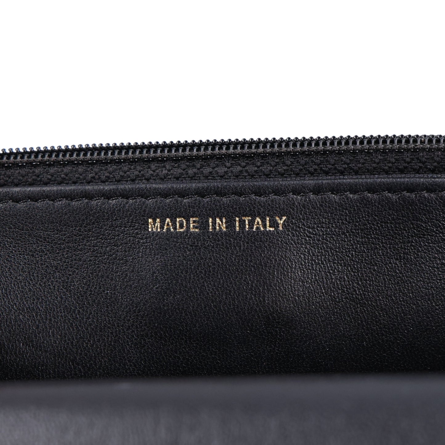 Lambskin Quilted Pearl Wallet On Chain WOC Black