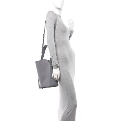 Balenciaga Calfskin Logo Embossed Small Tool 2.0 North-South Tote Balenciaga Grey 2 of 17