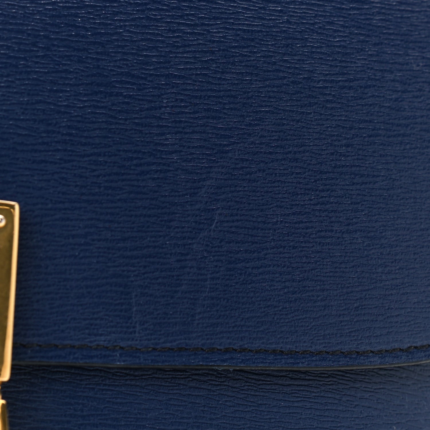 Celine Liege Calfskin Medium Classic Box Flap Bag Blue 10 of 10