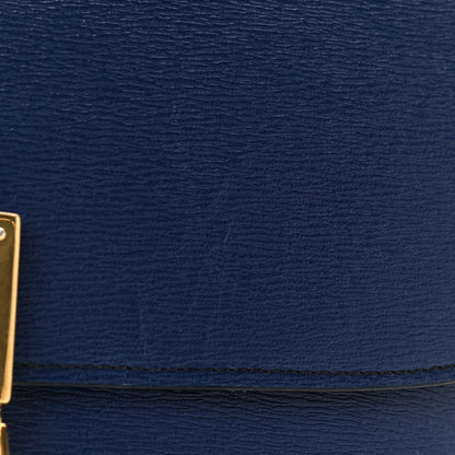 Celine Liege Calfskin Medium Classic Box Flap Bag Blue 10 of 10