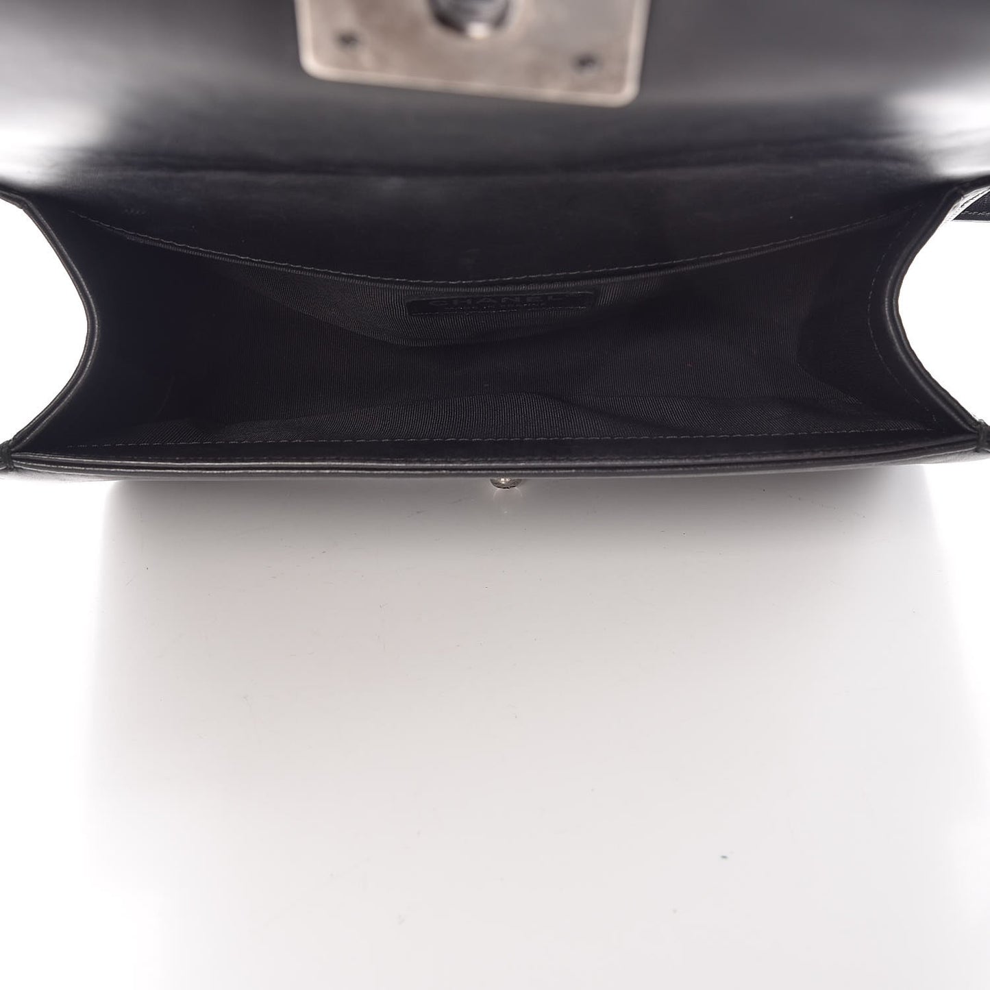 Lambskin Quilted Medium Boy Flap Black