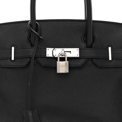 Hermes Taurillon Clemence Birkin 30 Black 8 of 12