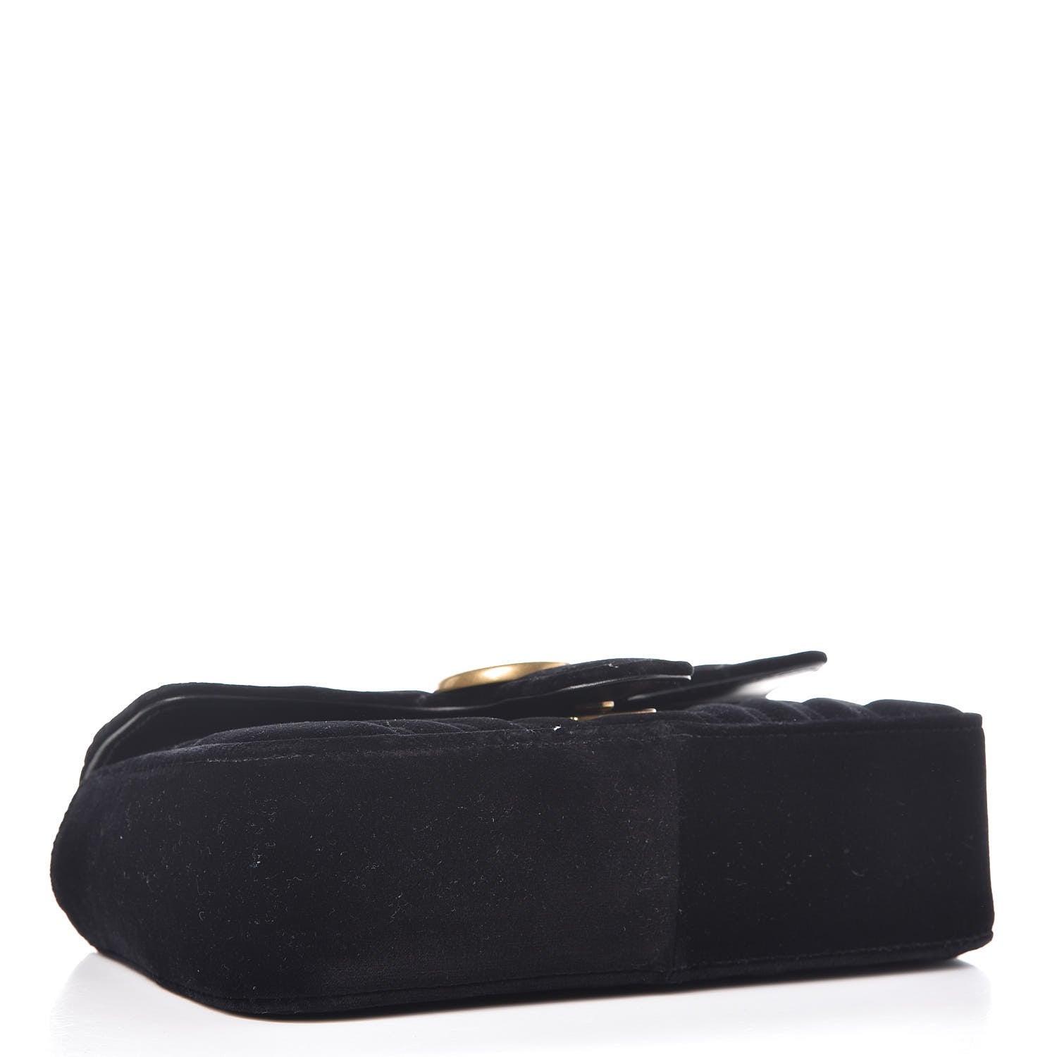 Gucci Velvet Matelasse Mini GG Marmont Shoulder Bag Black 4 of 8