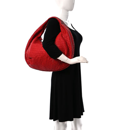 Bottega Veneta Nappa Intrecciato Medium Belly Veneta Hobo Flame 2 of 12