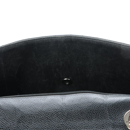 Chanel Caviar Quilted Jumbo Single Flap Black 8 of 11