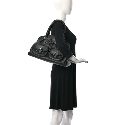 Christian Dior Calfskin My Dior Satchel Black 2 of 9