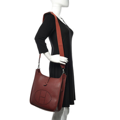 Hermes Epsom Evelyne III GM Rouge H 2 of 19