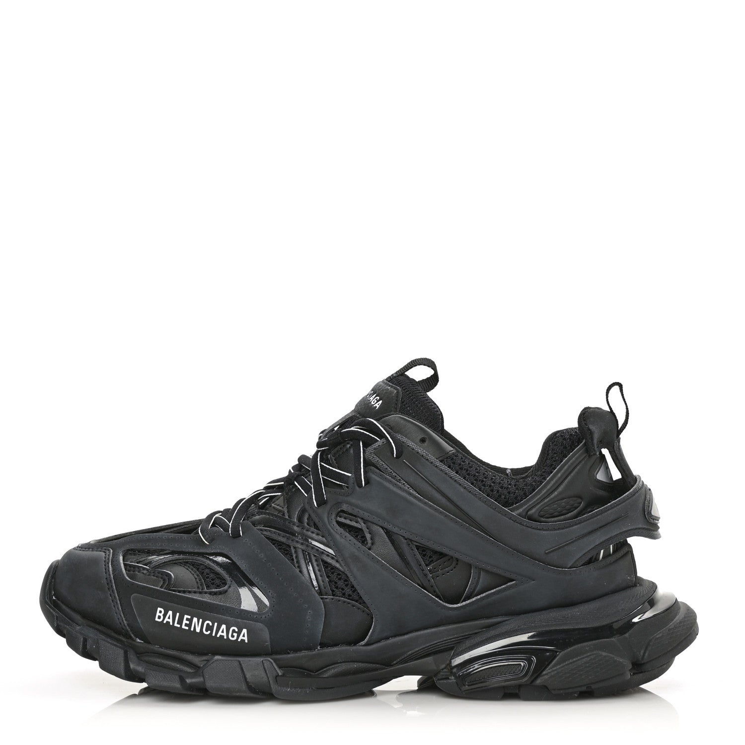 Balenciaga Mesh Nylon Mens Track Sneakers 44 Black 1 of 7
