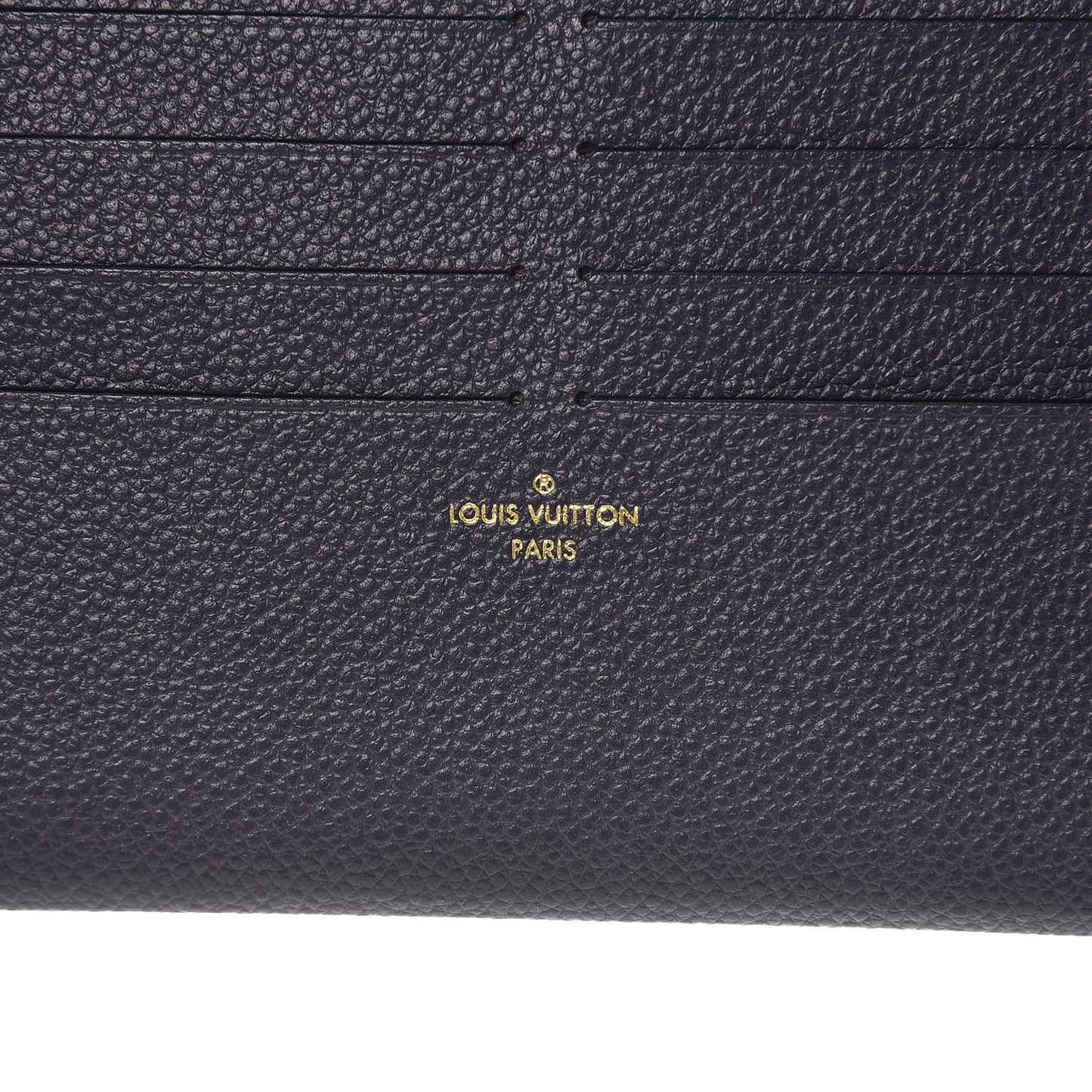 Calfskin Felicie Chain Wallet Card Holder Insert Marine Rouge