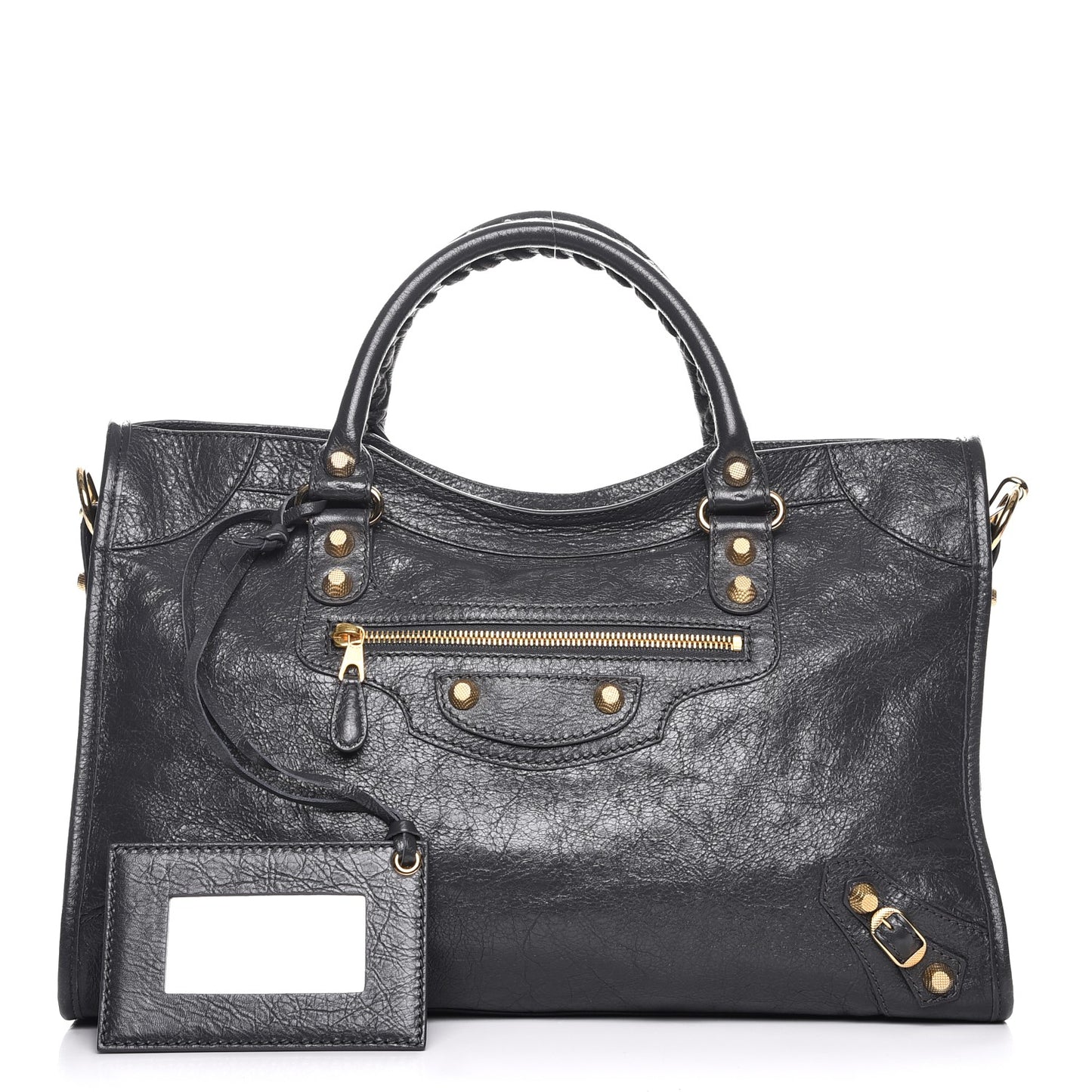 Agneau Giant 12 Gold Hardware City Gris Fossile