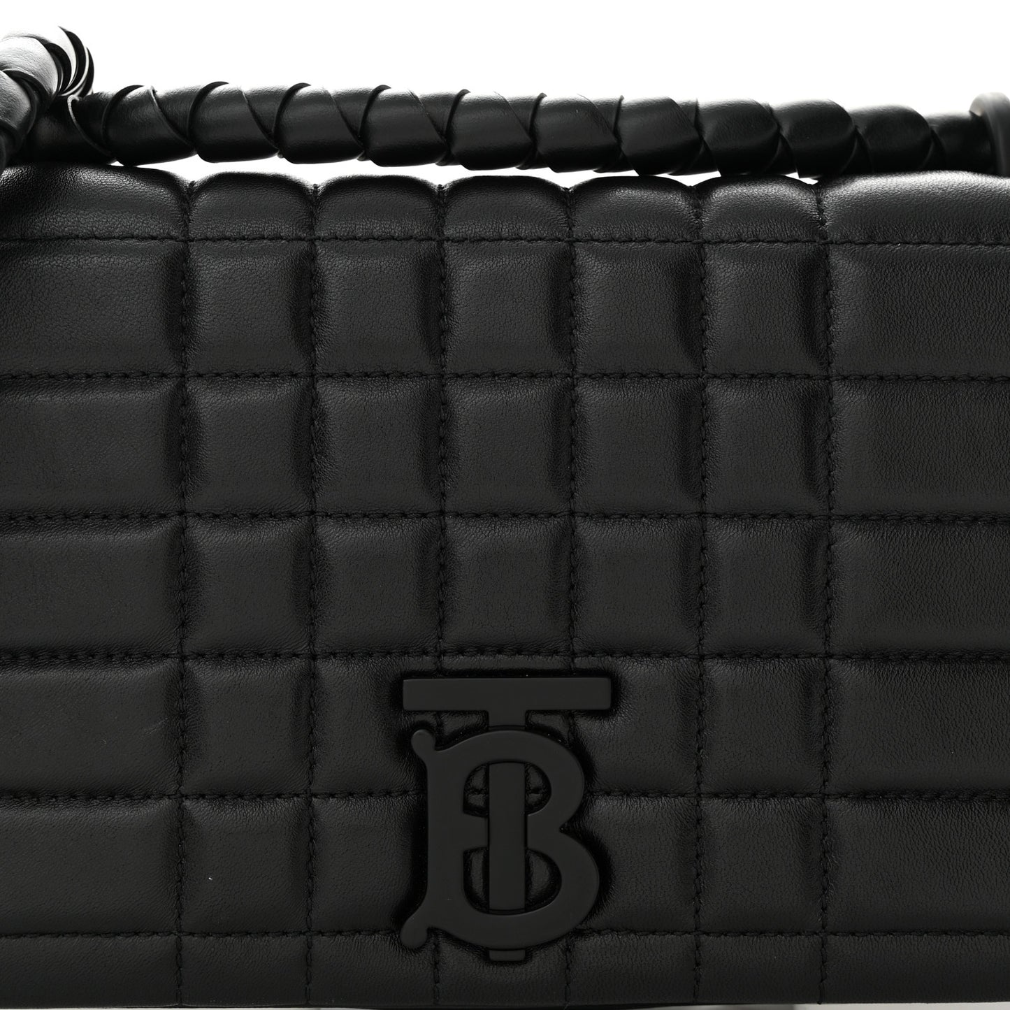 Lambskin Quilted Small Lola Hoof Bag Black