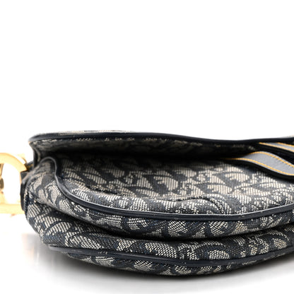 Christian Dior Monogram Saddle Bag Blue 7 of 9