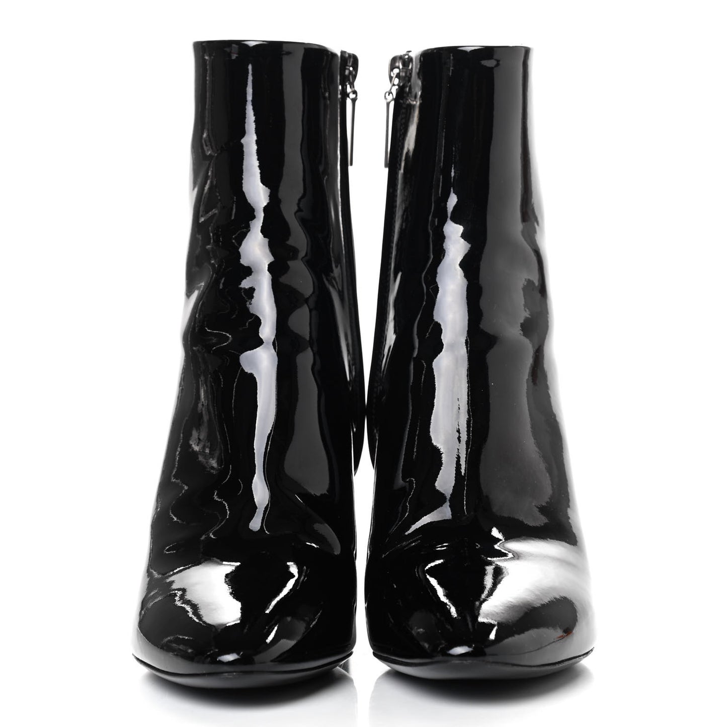 Patent Loulou Ankle Zip Boot 38.5 Black