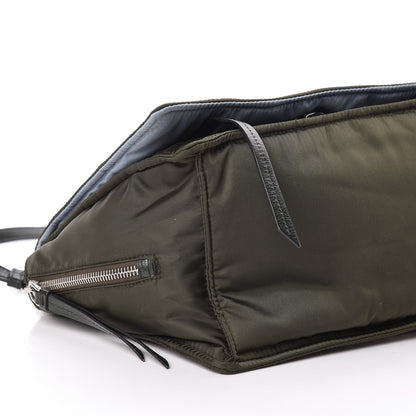 Prada Nylon Tessuto Studded Small Etiquette Bag Militare Astrale 8 of 9