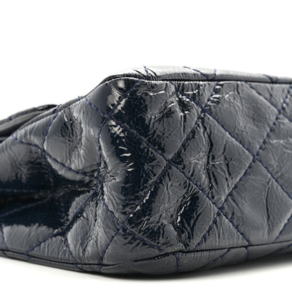 Chanel Distressed Patent Quilted 2.55 Reissue 227 Flap Navy 9 of 13
