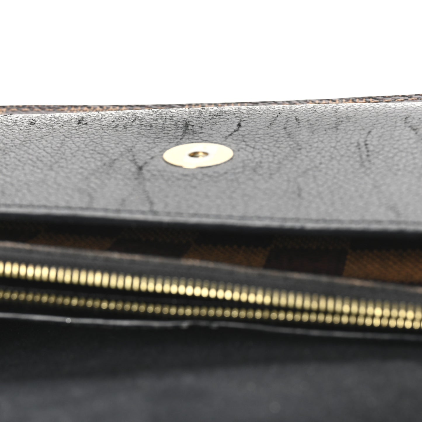 Damier Ebene Vavin Chain Wallet Black