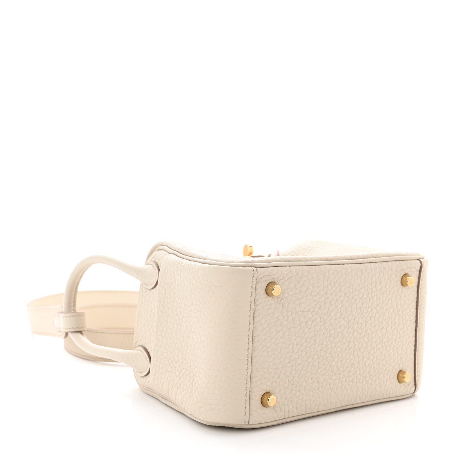Hermes Taurillon Clemence Mini Lindy 20 Beton 4 of 11