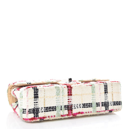 Chanel Tweed Quilted Medium Double Flap Beige Pink 5 of 11