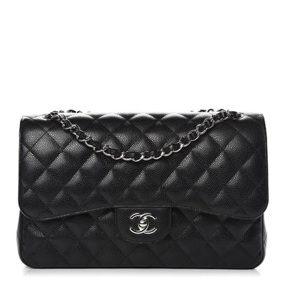 Chanel Caviar Quilted Jumbo Double Flap Black 1 of 9