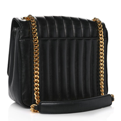 Saint Laurent Lambskin Matelasse Monogram Large Vicky Chain Bag Black 3 of 14
