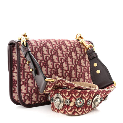 Christian Dior Oblique Dioraddict Flap Bag Burgundy 3 of 15