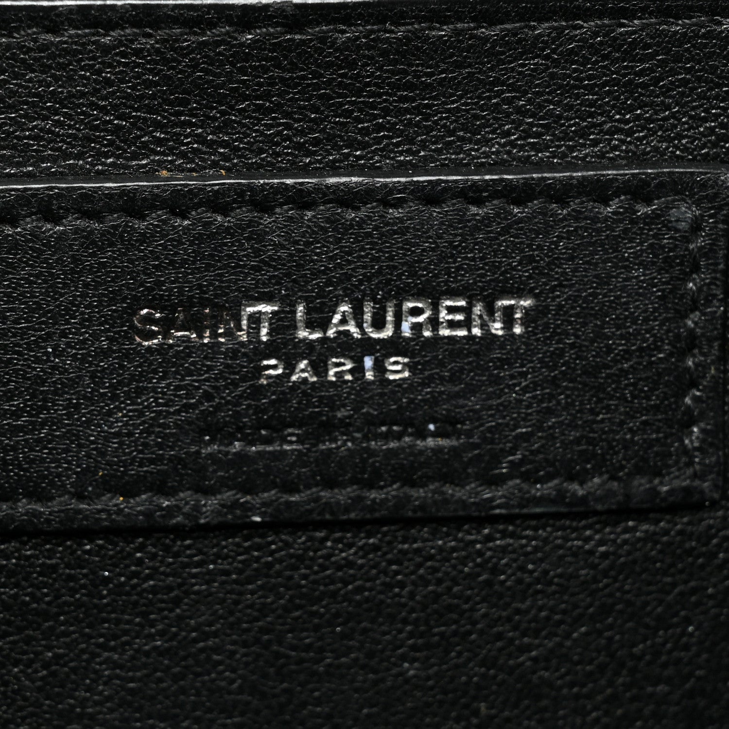 Saint Laurent Grain De Poudre Textured Mixed Matelasse Triquilt Medium Monogram Monochrome Satchel Black 6 of 15