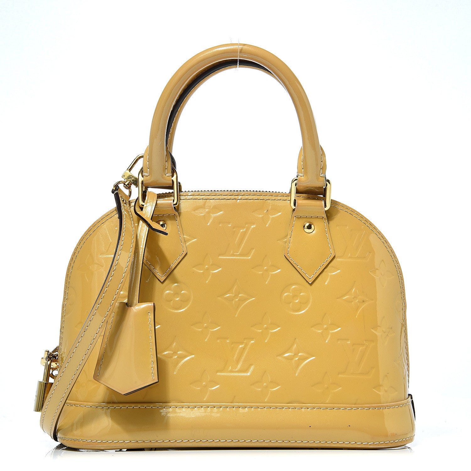 Louis Vuitton Vernis Alma BB Citrine 1 of 12