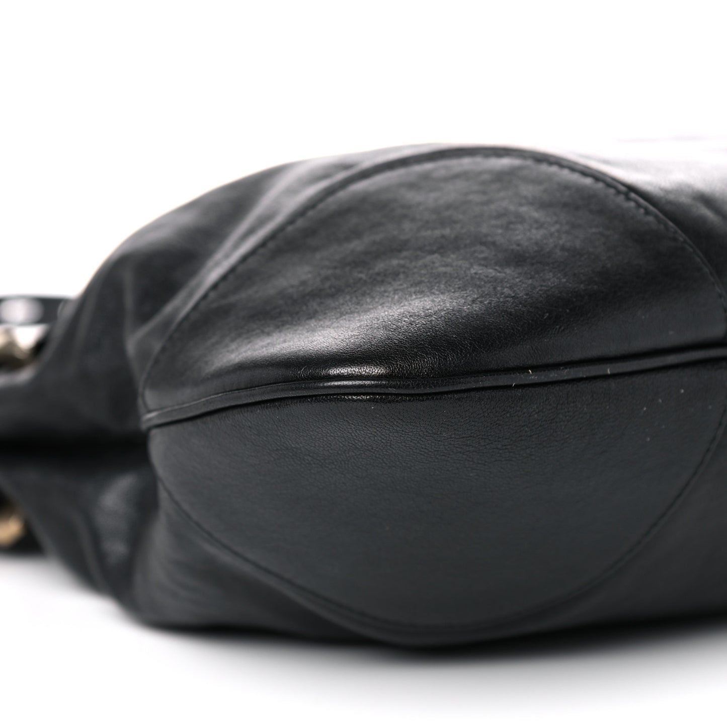 Sakai Calfskin Horsebit 1955 Cinch Top Messenger Bag Black