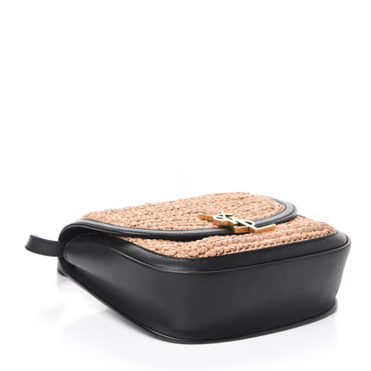 Saint Laurent Woven Raffia Monogram Kaia Satchel Tan 4 of 9