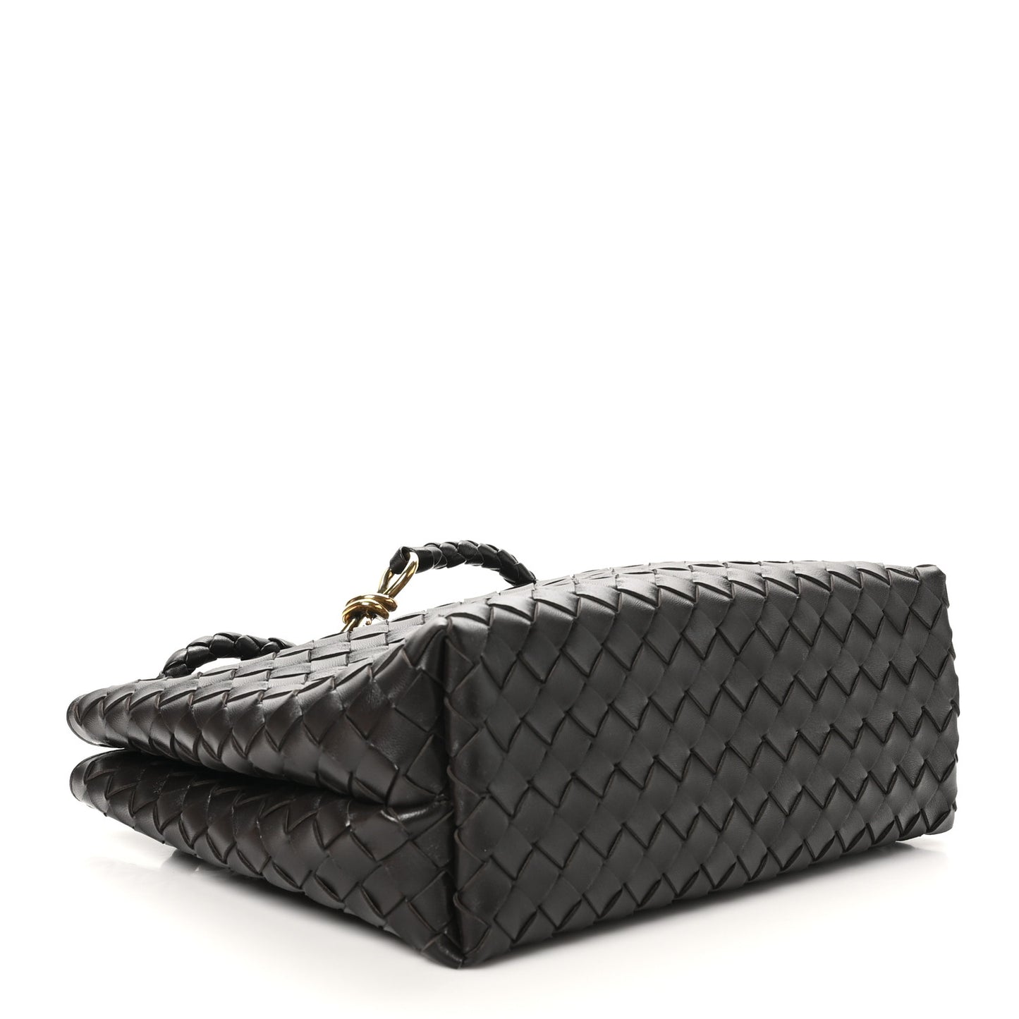 Nappa Intrecciato Medium Andiamo Shoulder Bag Fondant