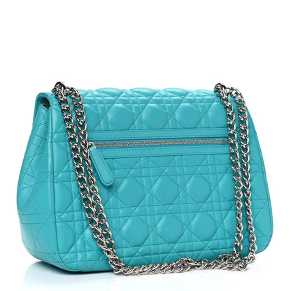 Christian Dior Lambskin Cannage Large Miss Dior Flap Turquoise 2 of 9