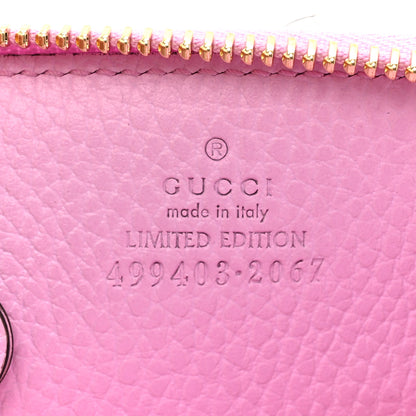 Gucci Dollar Calfskin Bosco Zip Around Key Case Malva 7 of 7