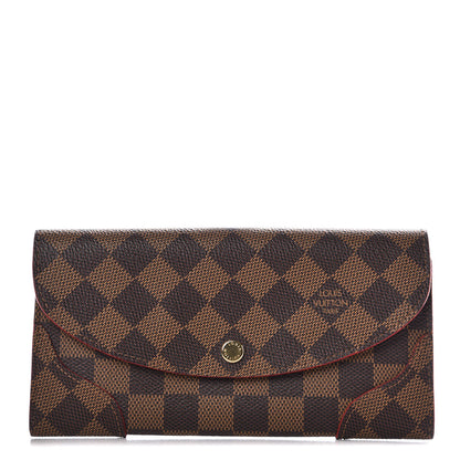 Louis Vuitton Damier Ebene Caissa Wallet Cherry 1 of 6