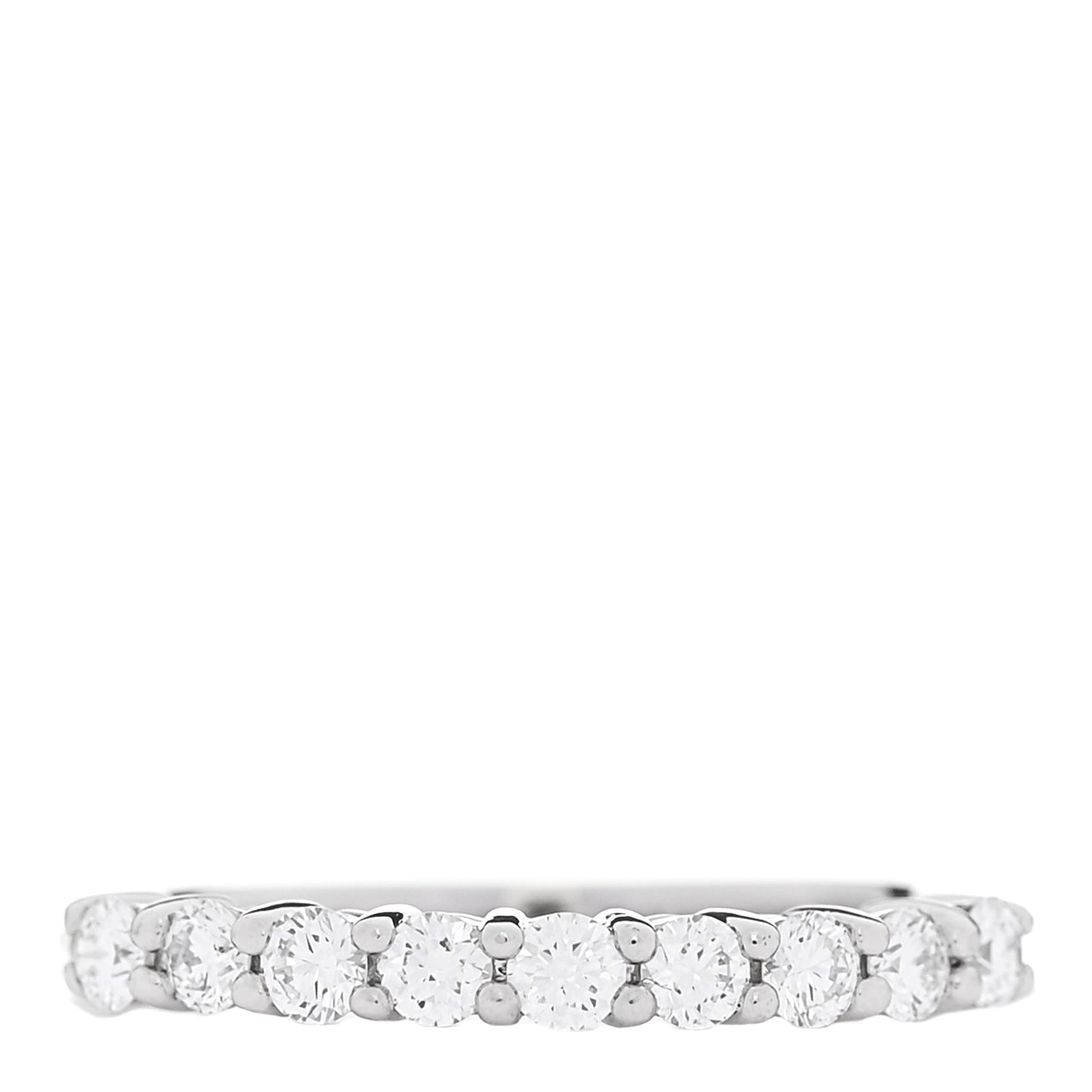 Platinum Diamond 2.2mm Half Circle Forever Band Ring 44 3