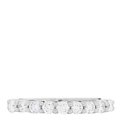 Tiffany Platinum Diamond 2.2mm Half Circle Forever Band Ring 44 3 1 of 4