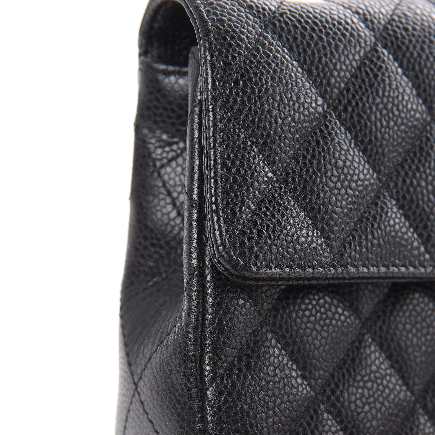 Chanel Caviar Quilted East West Flap Black 11 of 16