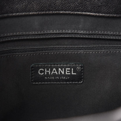 Chanel Caviar Quilted Large Urban Companion Top Handle Shopping Tote Black 8 of 11