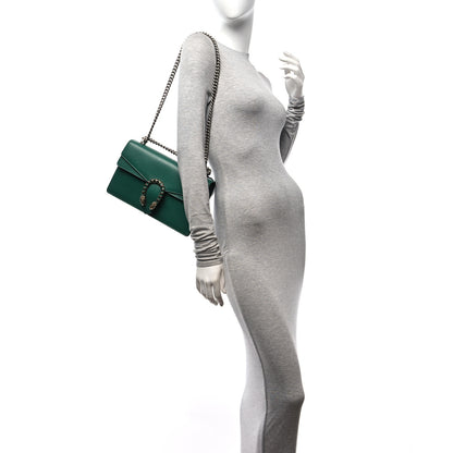 Gucci Pebbled Calfskin Small Dionysus Shoulder Bag Emerald 2 of 10
